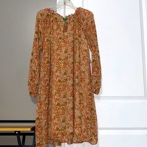 Floral print shift dress